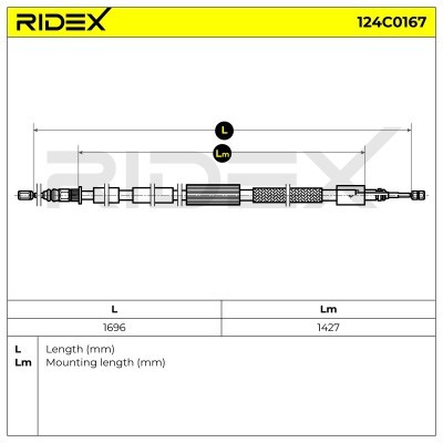 Linka Hamulca Ręcznego RIDEX 124C0167 124C0167 - foto 6