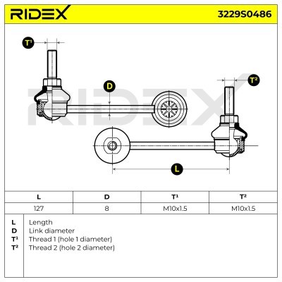 Łącznik Stabilizatora RIDEX 3229S0486 3229S0486 - foto 5