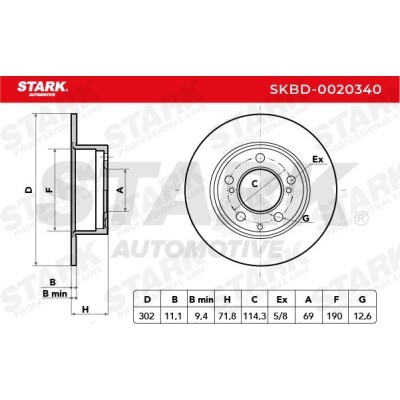 Tarcza hamulcowa Stark SKBD-0020340 SKBD-0020340 - foto 4