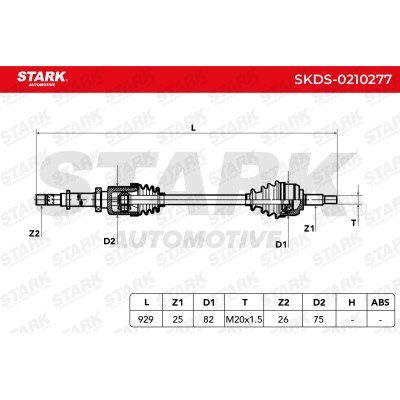 Półoś Napędowa Stark SKDS-0210277 SKDS-0210277 - foto 6
