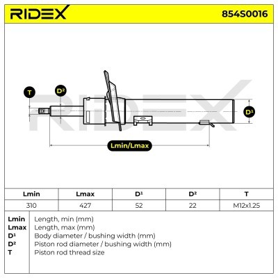 Amortyzator RIDEX 854S0016 854S0016 - foto 8