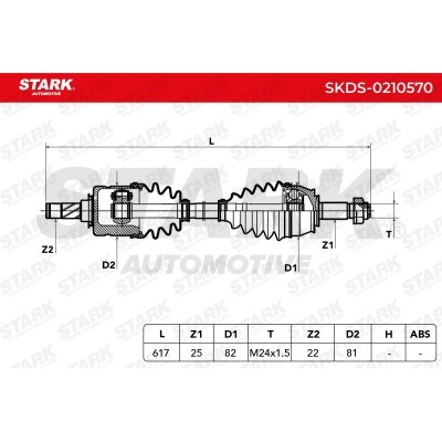 Półoś Napędowa Stark SKDS-0210570 SKDS-0210570 - foto 7