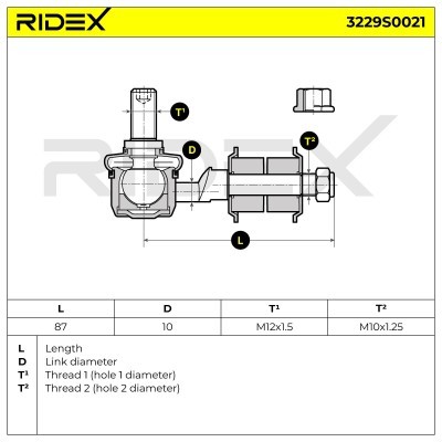 Łącznik Stabilizatora RIDEX 3229S0021 3229S0021 - foto 5