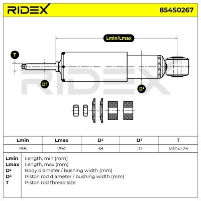 Amortyzator RIDEX 854S0267 854S0267 - foto 6