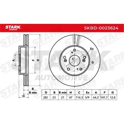 Tarcza hamulcowa Stark SKBD-0023624 SKBD-0023624 - foto 4