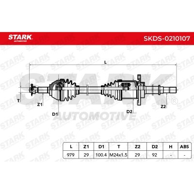 Półoś Napędowa Stark SKDS-0210107 SKDS-0210107 - foto 6