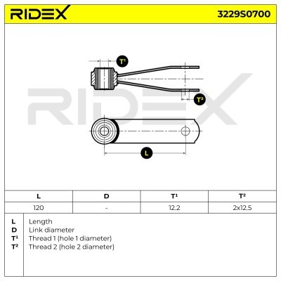Łącznik Stabilizatora RIDEX 3229S0700 3229S0700 - foto 6