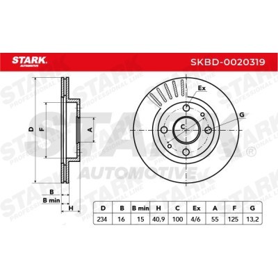 Tarcza hamulcowa Stark SKBD-0020319 SKBD-0020319 - foto 5