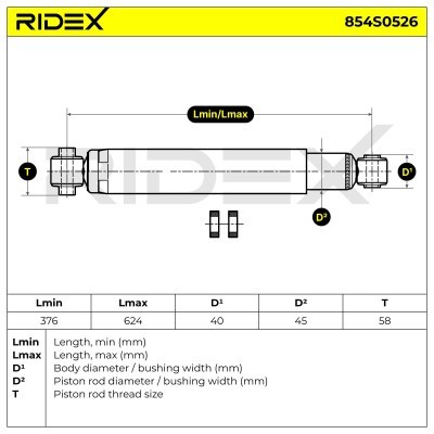 Amortyzator RIDEX 854S0526 854S0526 - foto 6