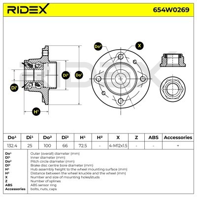Łożysko Koła RIDEX 654W0269 654W0269 - foto 6