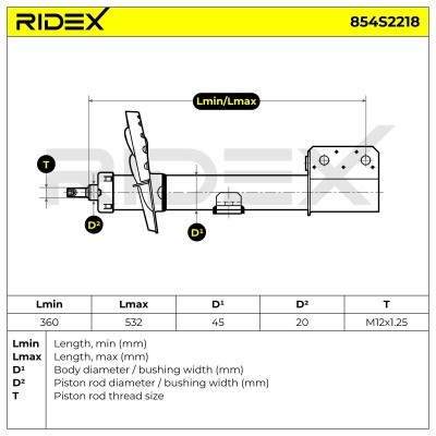 Amortyzator RIDEX 854S2218 854S2218 - foto 9