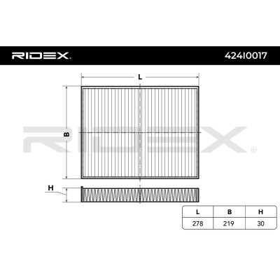 Filtr Kabinowy RIDEX 424I0017 424I0017 - foto 4