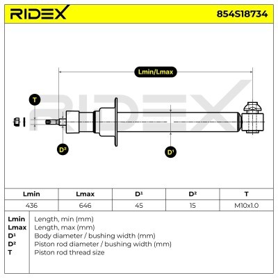 Amortyzator RIDEX 854S18734 854S18734 - foto 7