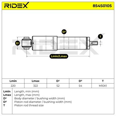 Amortyzator RIDEX 854S0105 854S0105 - foto 7