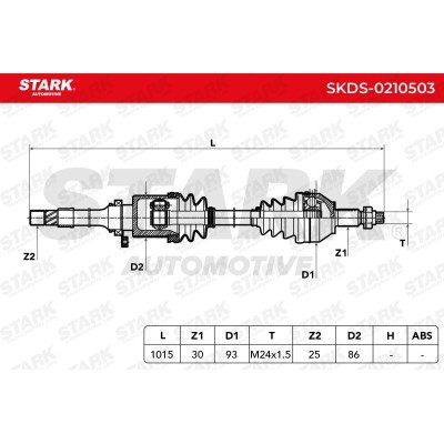 Półoś Napędowa Stark SKDS-0210503 SKDS-0210503 - foto 6