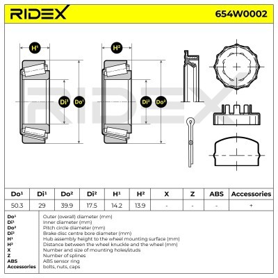 Łożysko Koła RIDEX 654W0002 654W0002 - foto 4