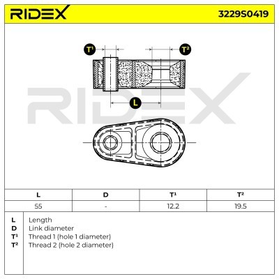Łącznik Stabilizatora RIDEX 3229S0419 3229S0419 - foto 7