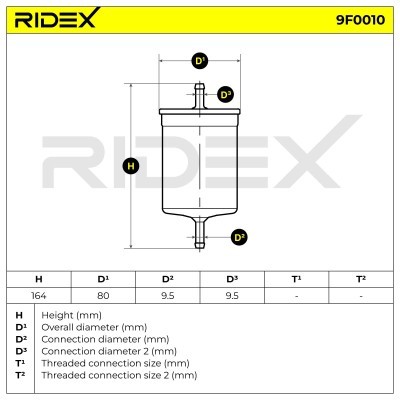 Filtr Paliwa RIDEX 9F0010 9F0010 - foto 4