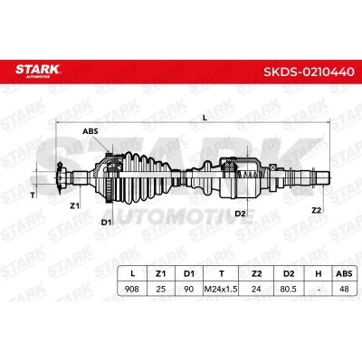 Półoś Napędowa Stark SKDS-0210440 SKDS-0210440 - foto 6