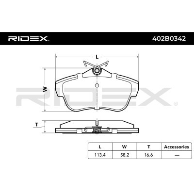 Klocki hamulcowe RIDEX 402B0342 402B0342 - foto 6