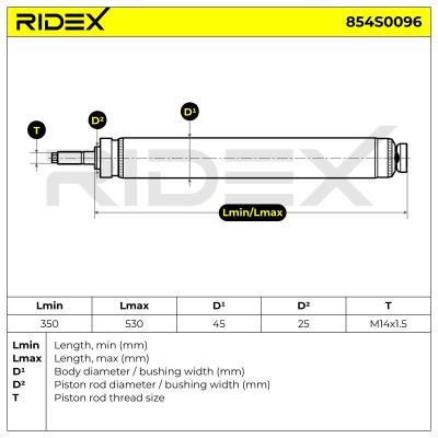 Amortyzator RIDEX 854S0096 854S0096 - foto 10