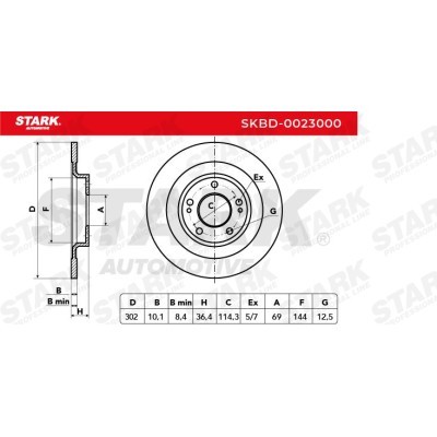 Tarcza hamulcowa Stark SKBD-0023000 SKBD-0023000 - foto 3