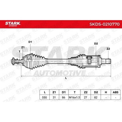 Półoś Napędowa Stark SKDS-0210770 SKDS-0210770 - foto 6