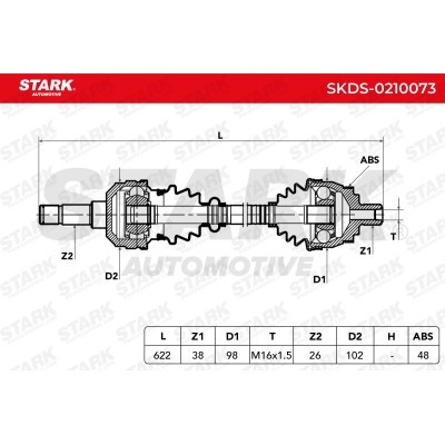 Półoś Napędowa Stark SKDS-0210073 SKDS-0210073 - foto 8