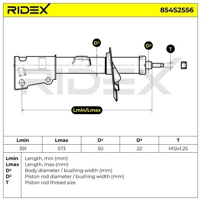 Amortyzator RIDEX 854S2556 854S2556 - foto 8