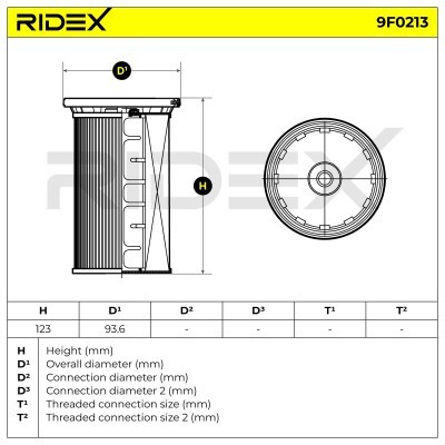 Filtr Paliwa RIDEX 9F0213 9F0213 - foto 5