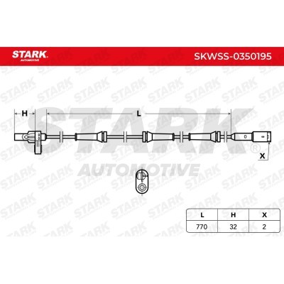 Czujnik ABS Stark SKWSS-0350195 SKWSS-0350195 - foto 6