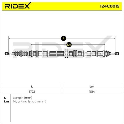 Linka Hamulca Ręcznego RIDEX 124C0015 124C0015 - foto 6