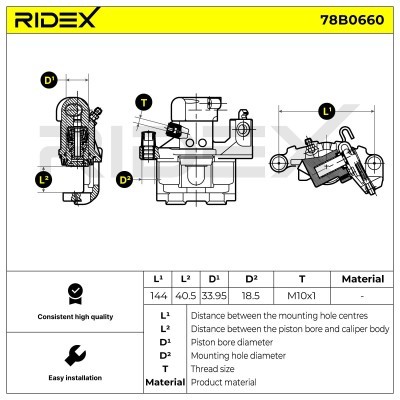 Zacisk Hamulcowy RIDEX 78B0660 78B0660 - foto 5
