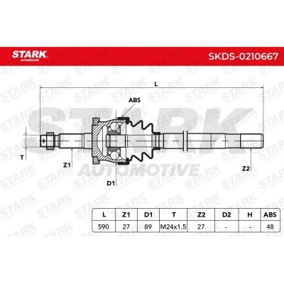 Półoś Napędowa Stark SKDS-0210667 SKDS-0210667 - foto 7