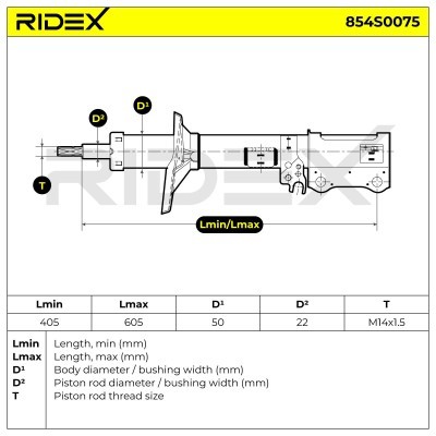 Amortyzator RIDEX 854S0075 854S0075 - foto 5
