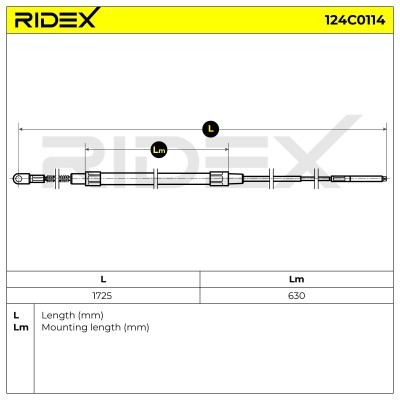 Linka Hamulca Ręcznego RIDEX 124C0114 124C0114 - foto 6