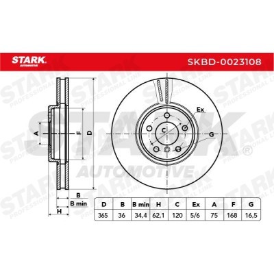 Tarcza hamulcowa Stark SKBD-0023108 SKBD-0023108 - foto 6