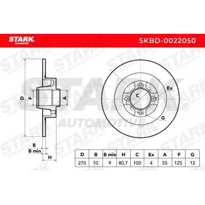 Tarcza hamulcowa Stark SKBD-0022050 SKBD-0022050 - foto 5