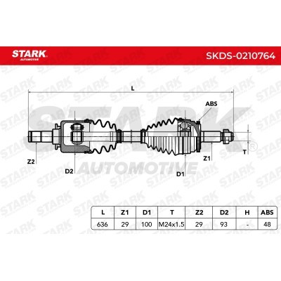 Półoś Napędowa Stark SKDS-0210764 SKDS-0210764 - foto 5