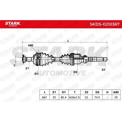 Półoś Napędowa Stark SKDS-0210367 SKDS-0210367 - foto 8