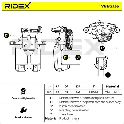Zacisk Hamulcowy RIDEX 78B2135 78B2135 - foto 6