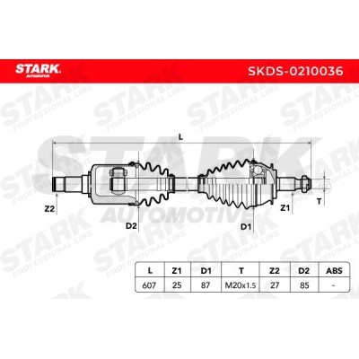 Półoś Napędowa Stark SKDS-0210036 SKDS-0210036 - foto 6