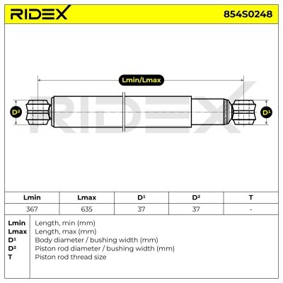 Amortyzator RIDEX 854S0248 854S0248 - foto 6