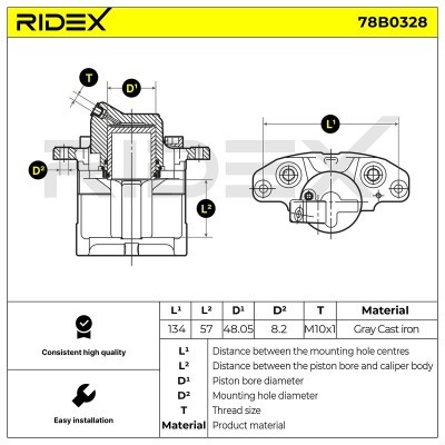 Zacisk Hamulcowy RIDEX 78B0328 78B0328 - foto 4