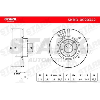 Tarcza hamulcowa Stark SKBD-0020342 SKBD-0020342 - foto 5