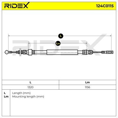 Linka Hamulca Ręcznego RIDEX 124C0115 124C0115 - foto 5
