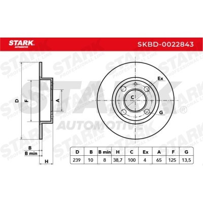 Tarcza hamulcowa Stark SKBD-0022843 SKBD-0022843 - foto 5