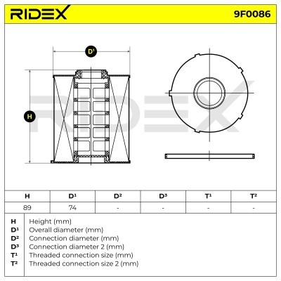 Filtr Paliwa RIDEX 9F0086 9F0086 - foto 5