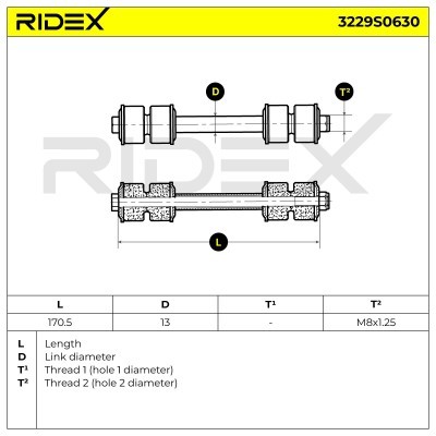 Łącznik Stabilizatora RIDEX 3229S0630 3229S0630 - foto 9