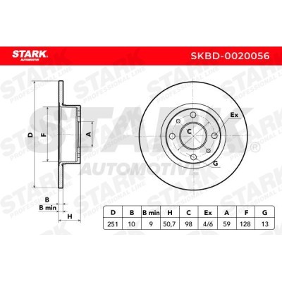 Tarcza hamulcowa Stark SKBD-0020056 SKBD-0020056 - foto 5